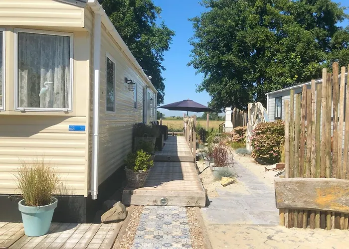 펜션 Coco House Op Recreatiepark De Wielen